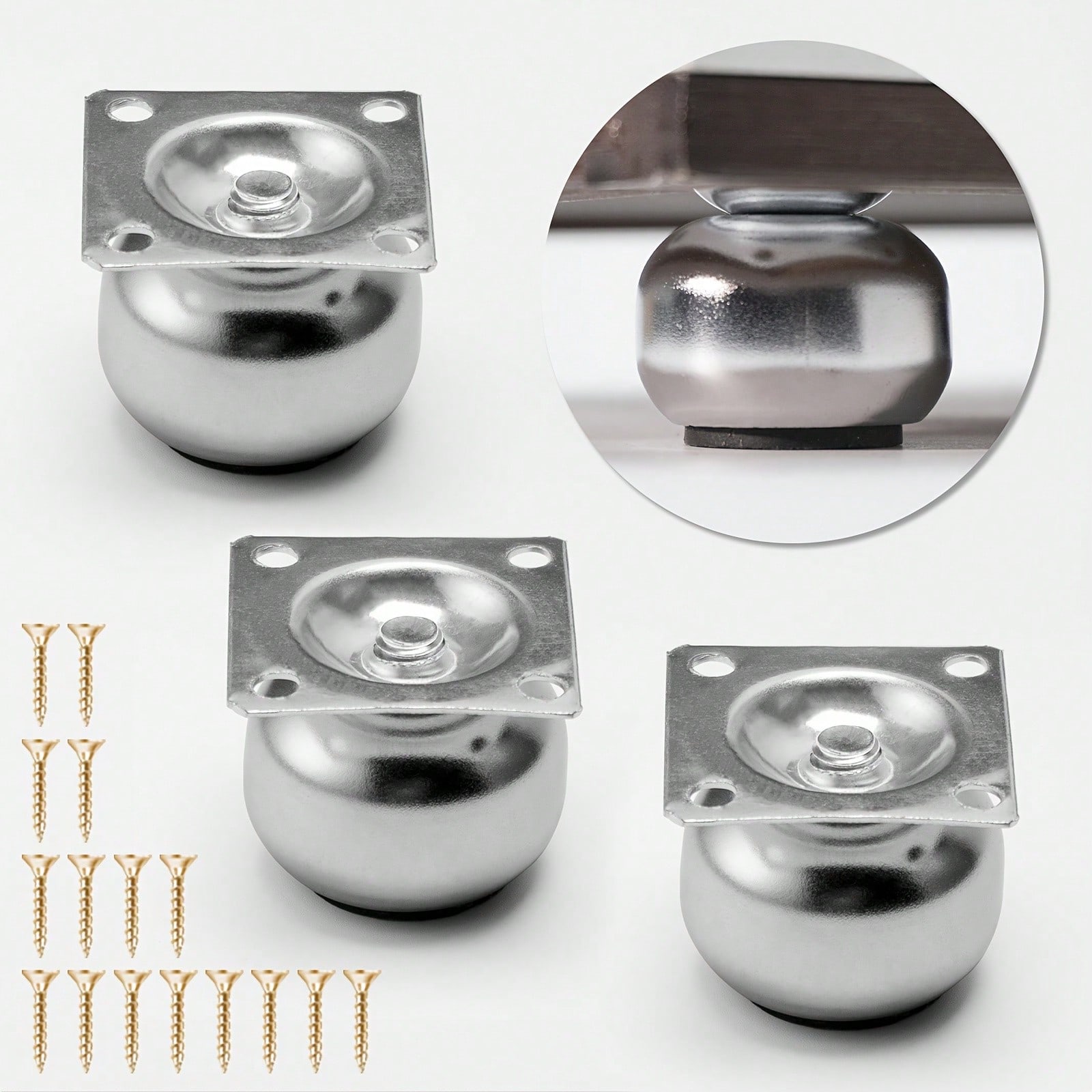 Furniture Leg Set - [4 pieces of metal furniture legs]