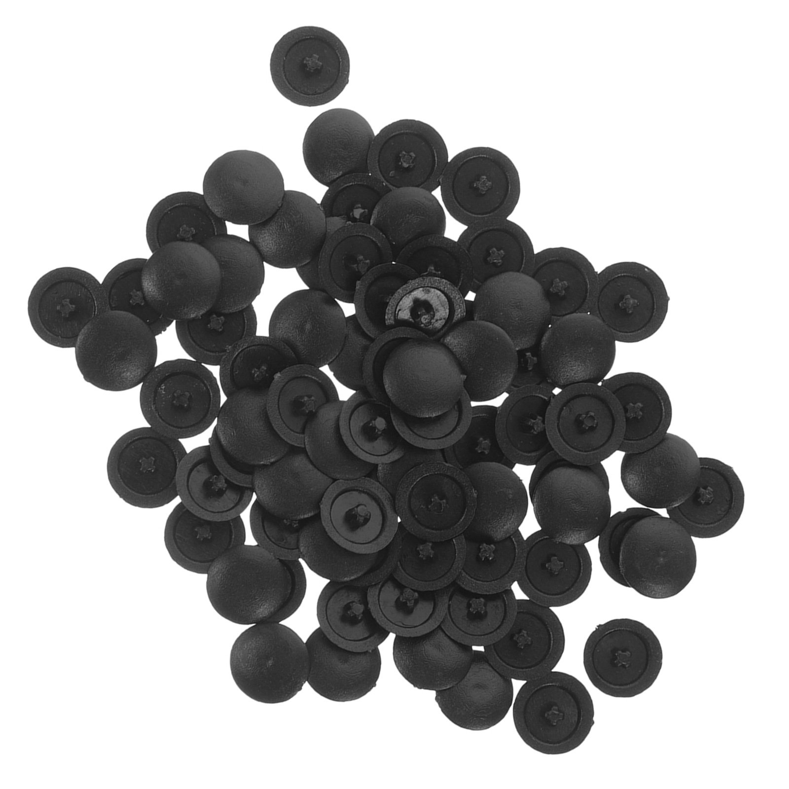 Furniture Hardware Black - 500Pcs Decorative Screw Caps Black Plastic