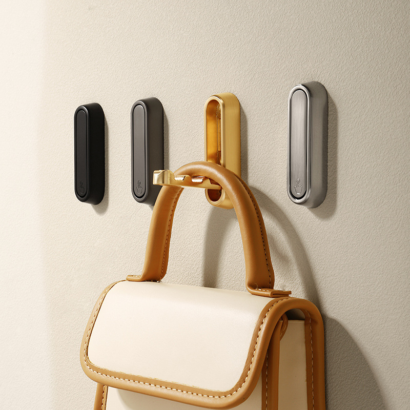 Zinc Furniture Hardware - Modern Simple Wall Hooks Foldable Coat