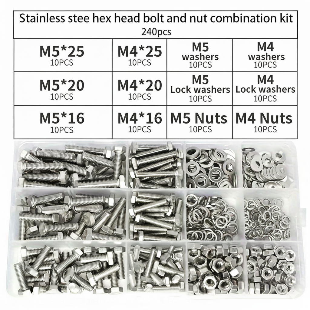 Restoration Hardware Furniture Outdoor - 240Pcs Stainless Steel Hex Bolt and
