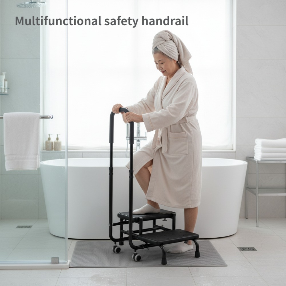 2-Step Stool with Handle for E - Furniture Hardware For Bed 评论和价格
