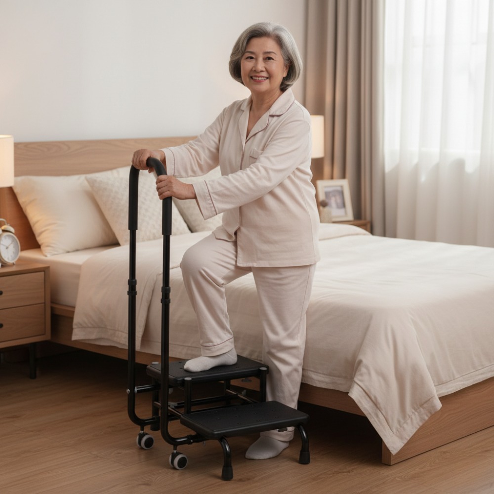 2-Step Stool with Handle for E - Furniture Hardware For Bed 评论和价格