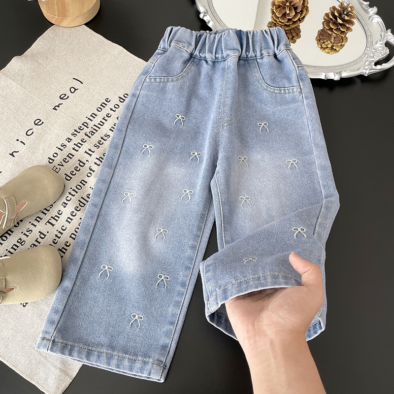 Girls' Embroidered Bow Wide-Le - Furniture Leg Set 评论和价格