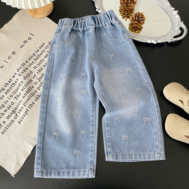 Girls' Embroidered Bow Wide-Le - Furniture Leg Set 评论和价格