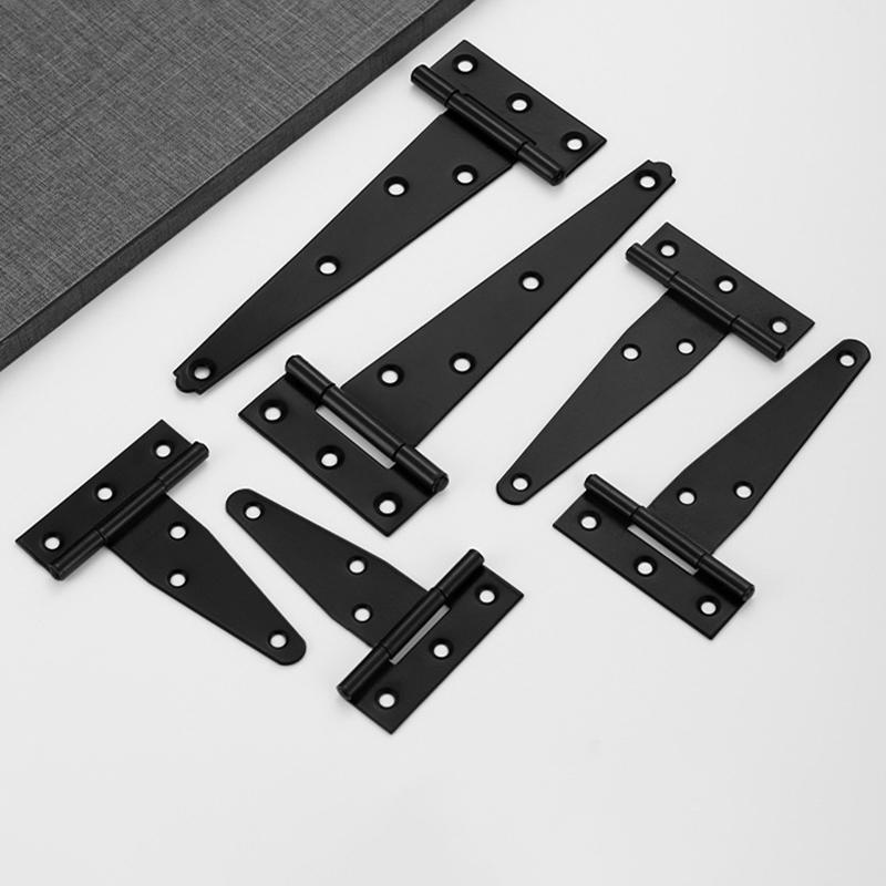2Pcs Heavy Duty T-Shaped Galva - Furniture Hardware Black 评论和价格