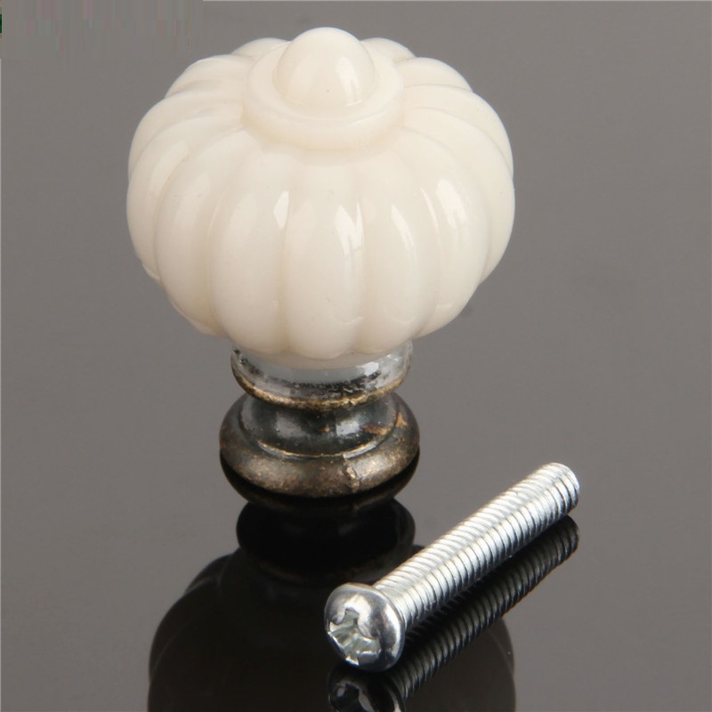 1Pc Acrylic Ivory White Pumpki - Zinc Furniture Hardware 评论和价格