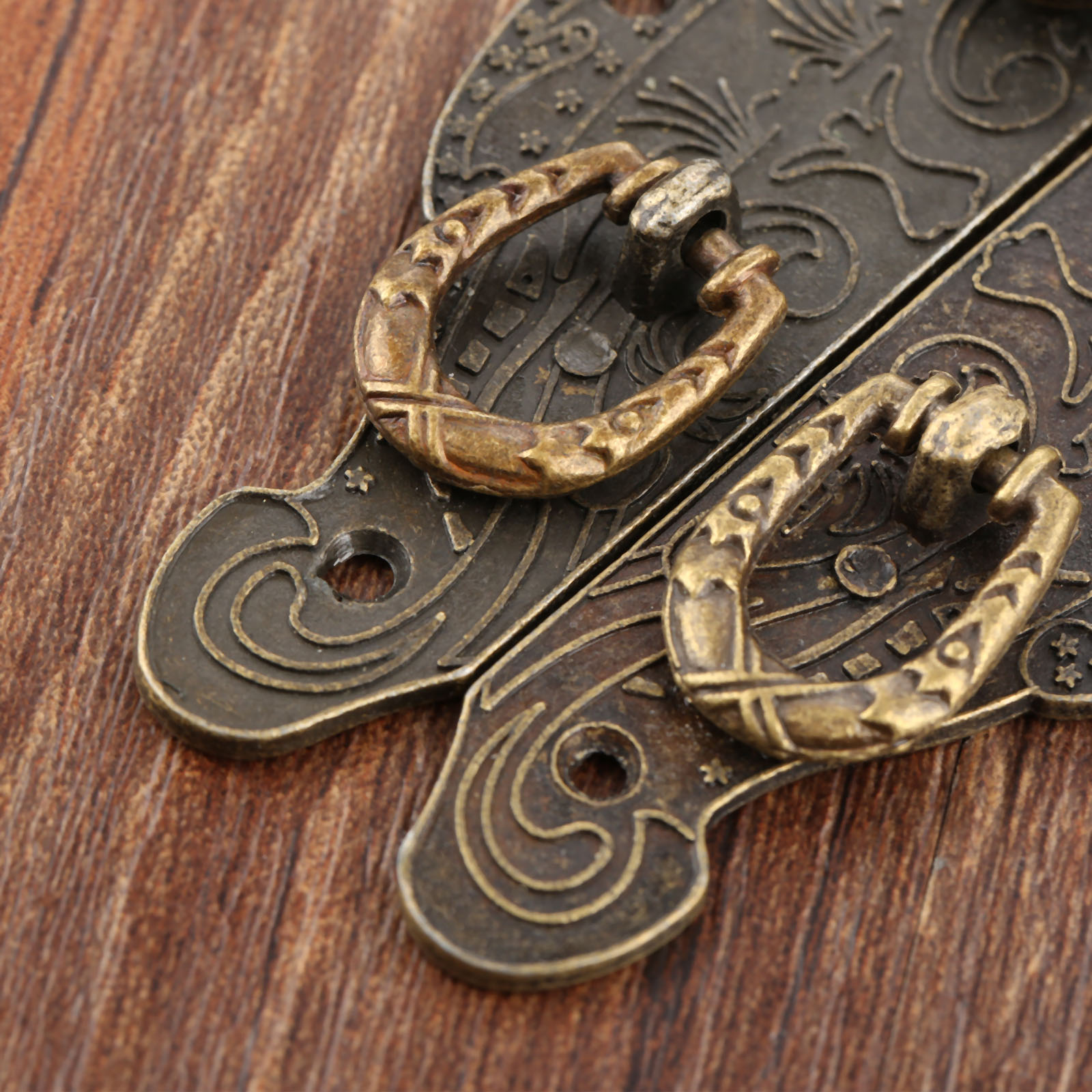 1PC Antique Box Latch Hasp Vin - Zinc Furniture Hardware 评论和价格