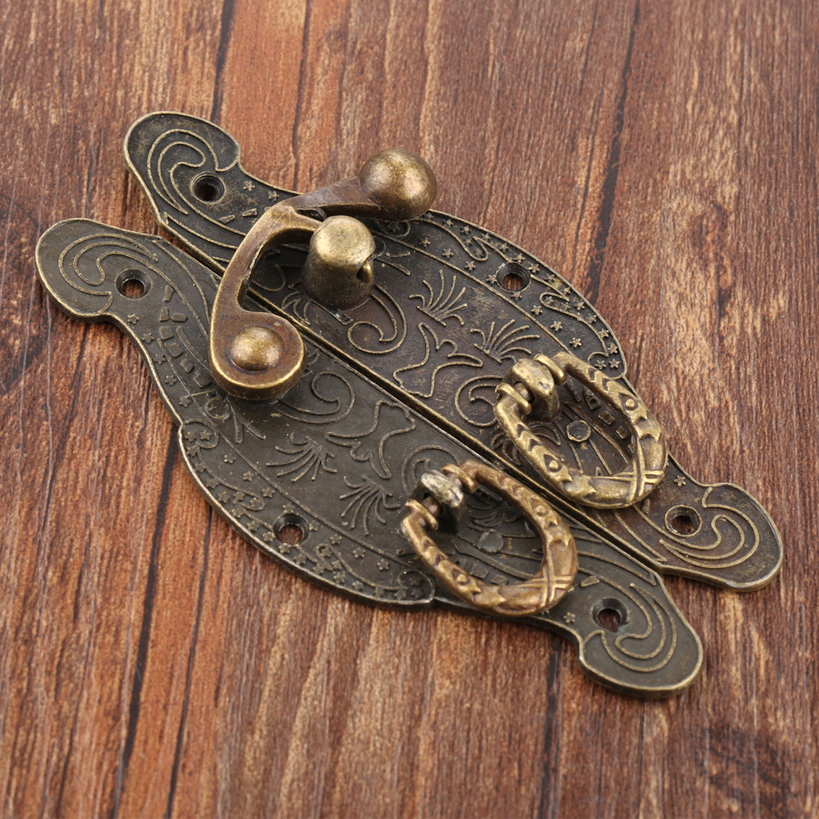 1PC Antique Box Latch Hasp Vin - Zinc Furniture Hardware 评论和价格