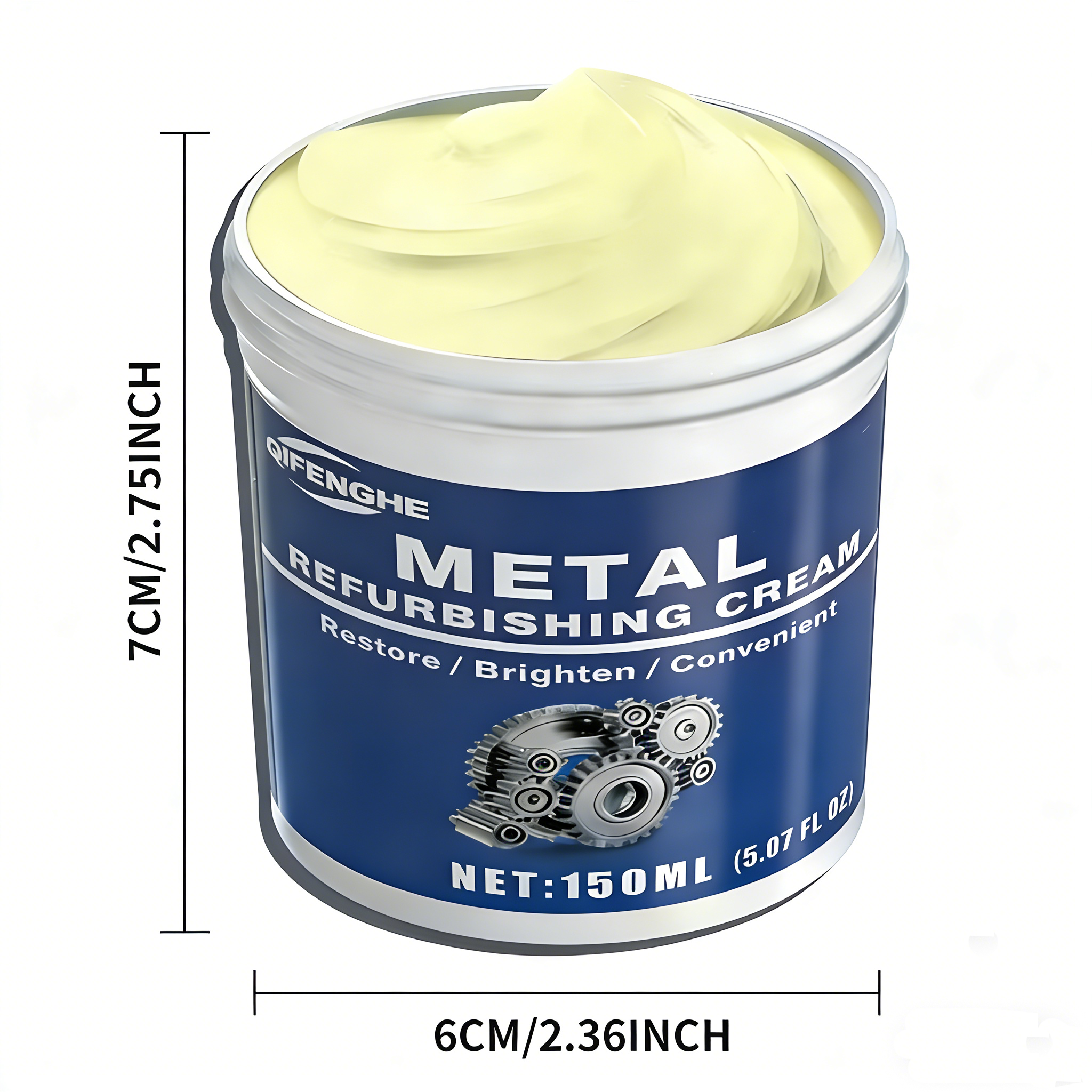 Metal Refurbishing Cream 150ML - Furniture Hardware Cleaner 评论和价格