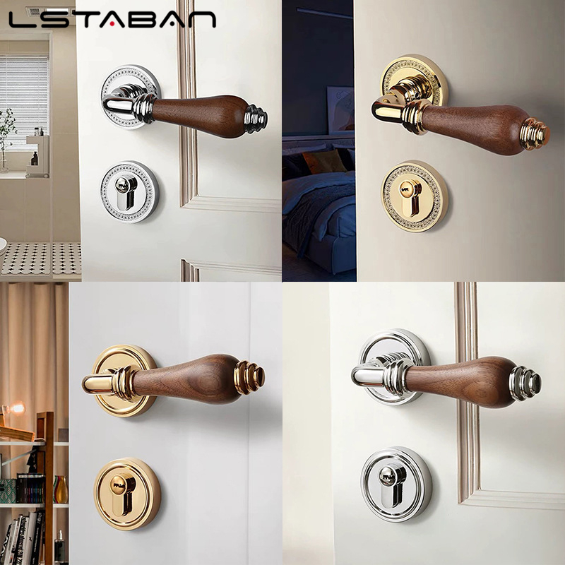 Euro Walnut Wood Handle Door L - Zinc Furniture Hardware 评论和价格