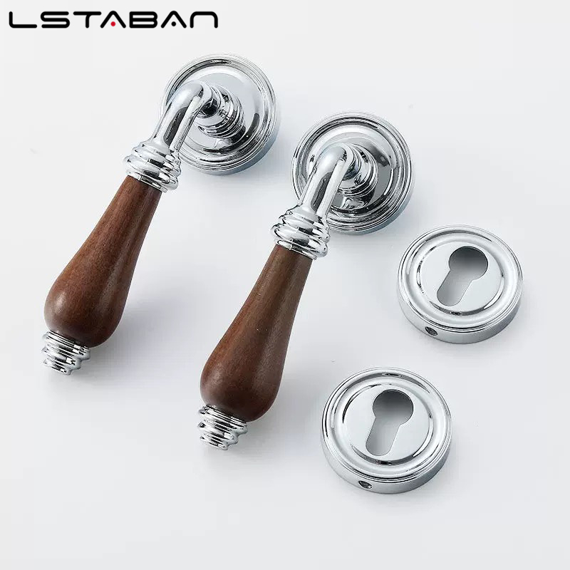 Euro Walnut Wood Handle Door L - Zinc Furniture Hardware 评论和价格