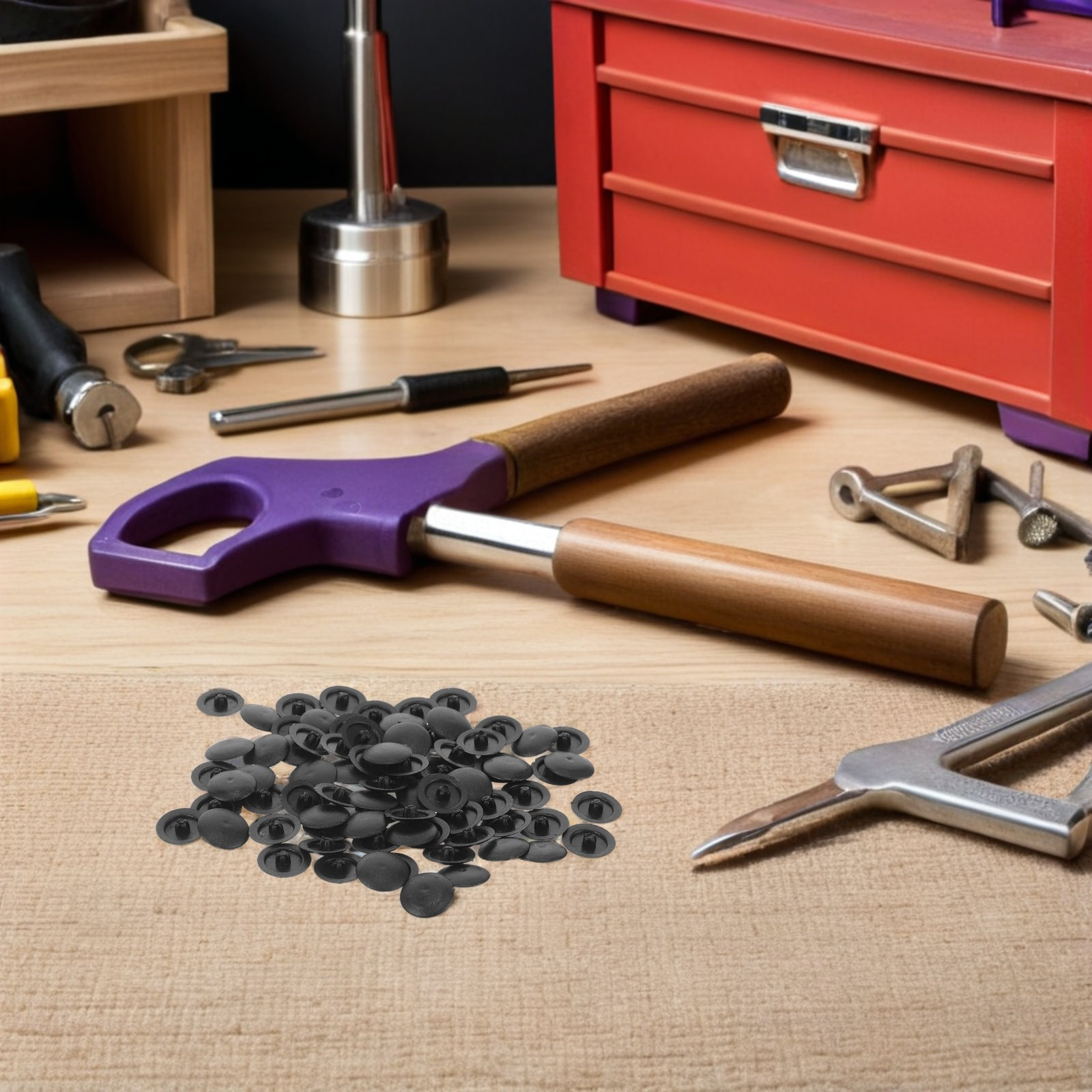 500Pcs Waterproof Black Plasti - Furniture Hardware Black 评论和价格