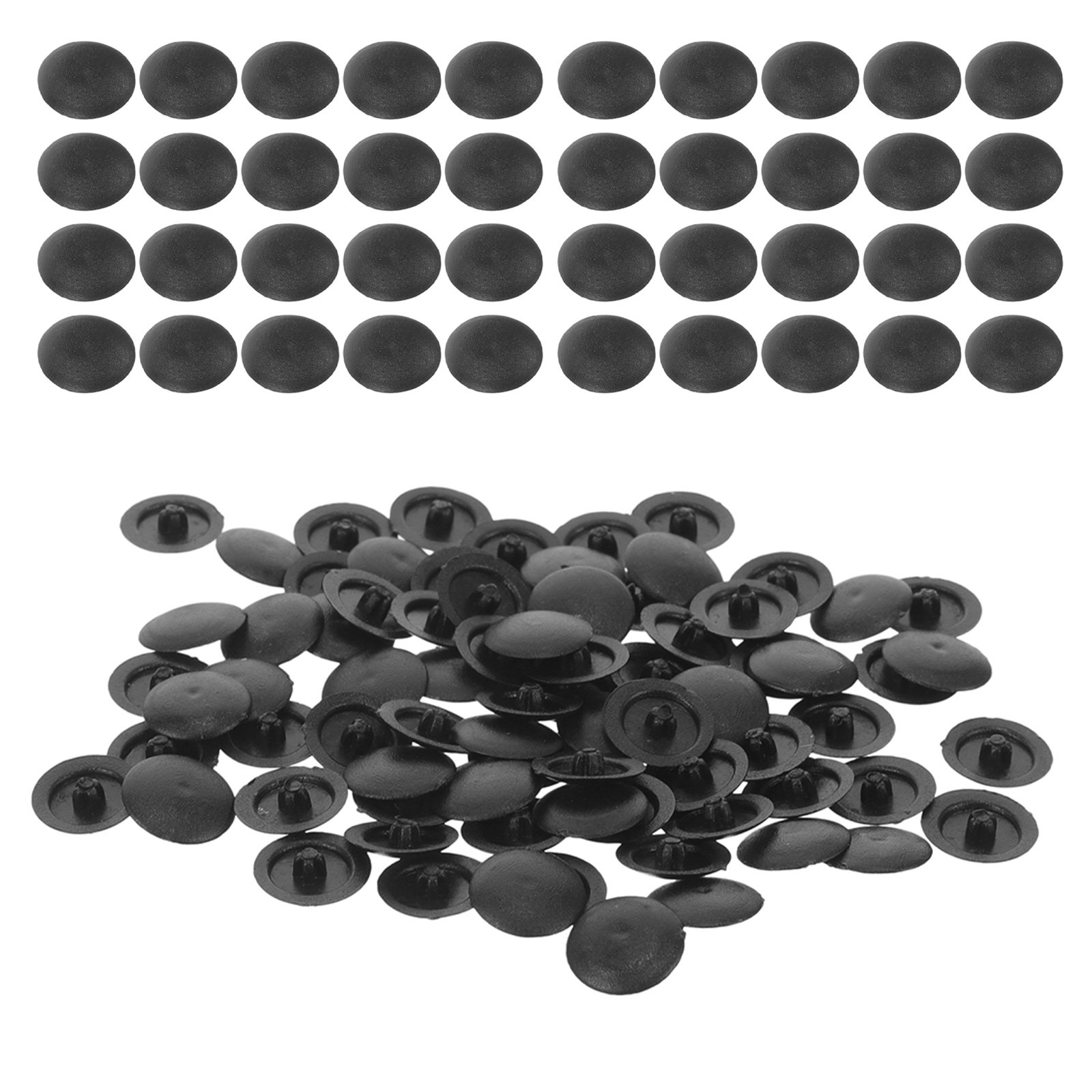 500Pcs Decorative Screw Caps B - Furniture Hardware Black 评论和价格