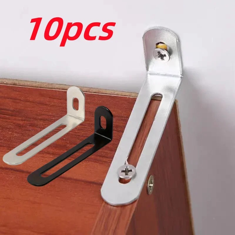 10pcs L-Shaped Adjustable Angl - Furniture Hardware Black 评论和价格