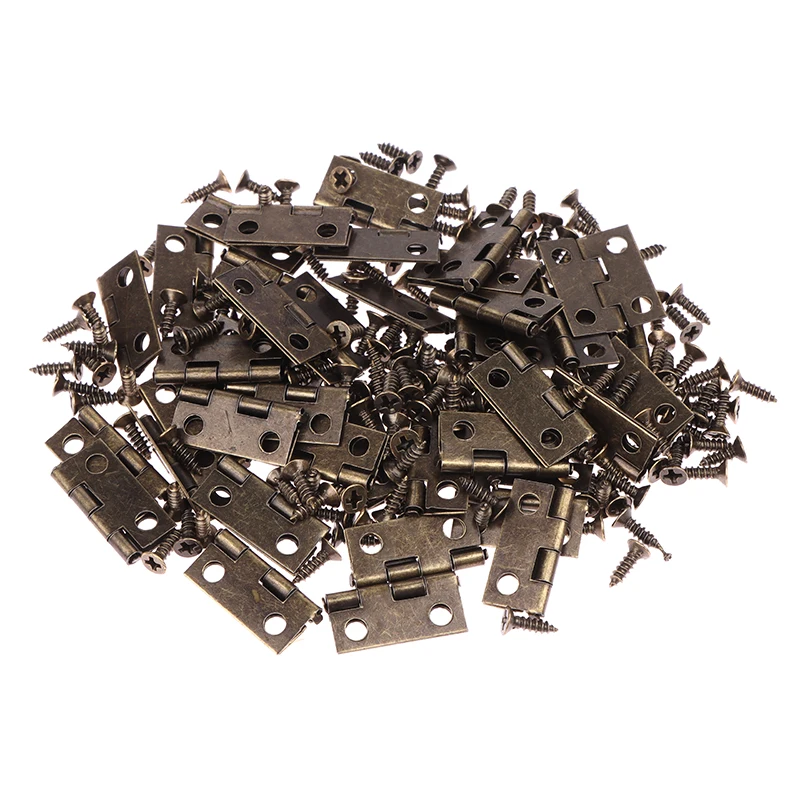 50pcs/box Hinges + 200 Screws  - Furniture Hardware Black 评论和价格