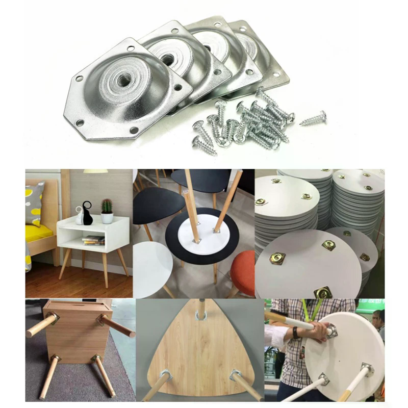 Angled Legs Fixing Plate Brack - Furniture Leg Set 评论和价格