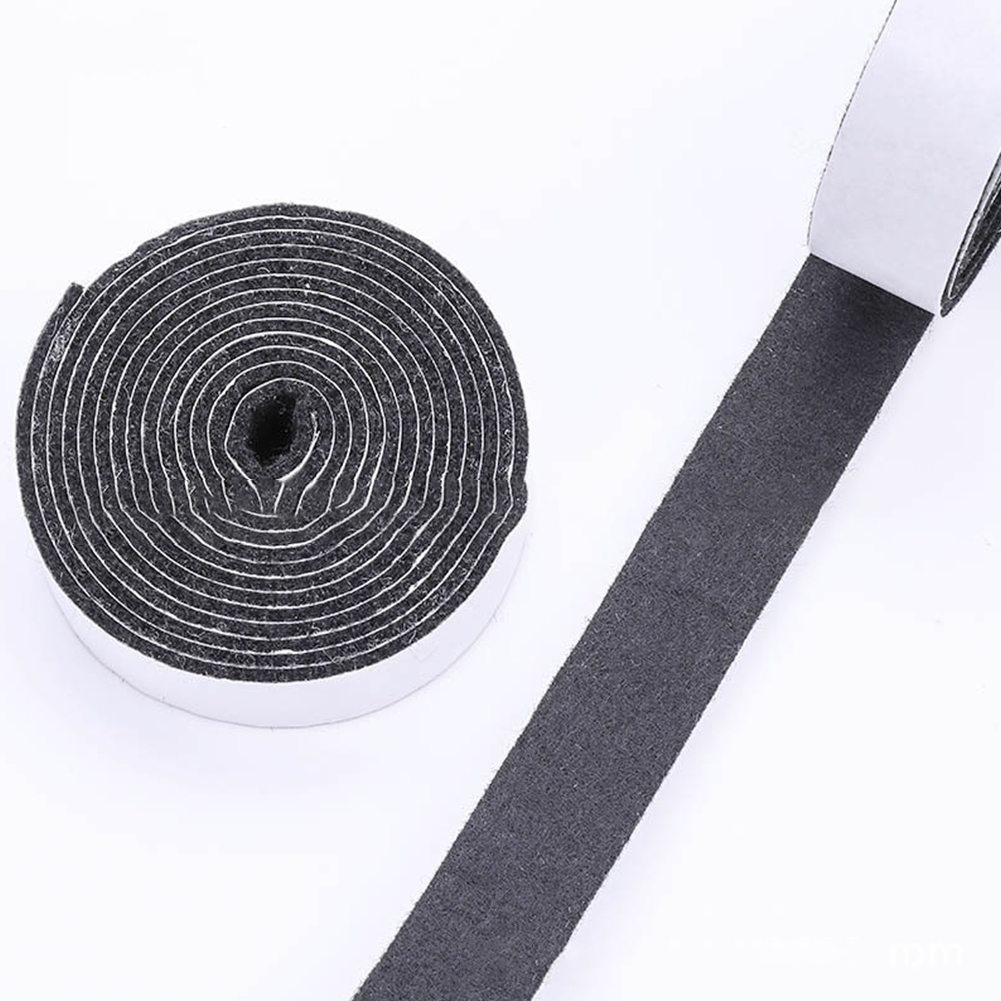Quiet Felt Strip Self-Adhesive - Furniture Hardware Black 评论和价格