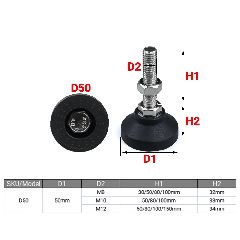 4Pcs/Lot Adjustable Lathe Leg  - Furniture Leg Set 评论和价格