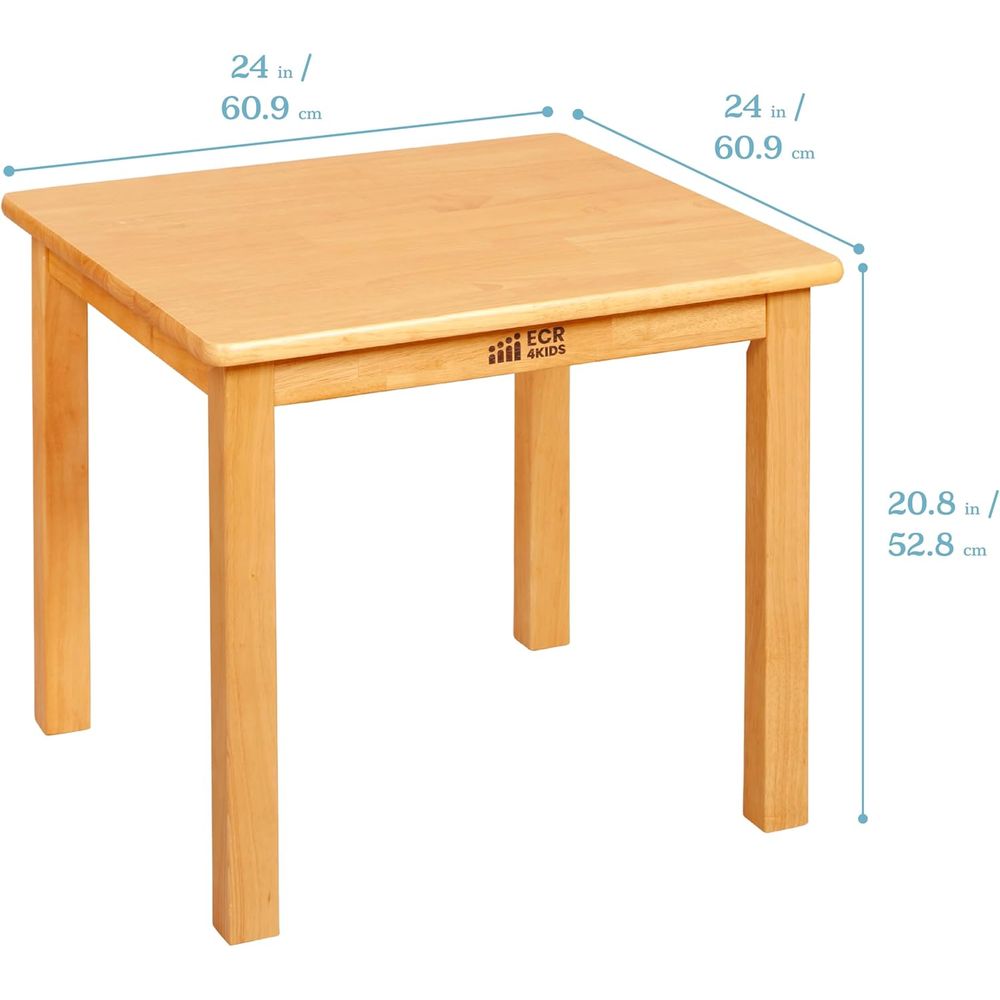 24 Square Hardwood Table with  - Furniture Leg Set 评论和价格