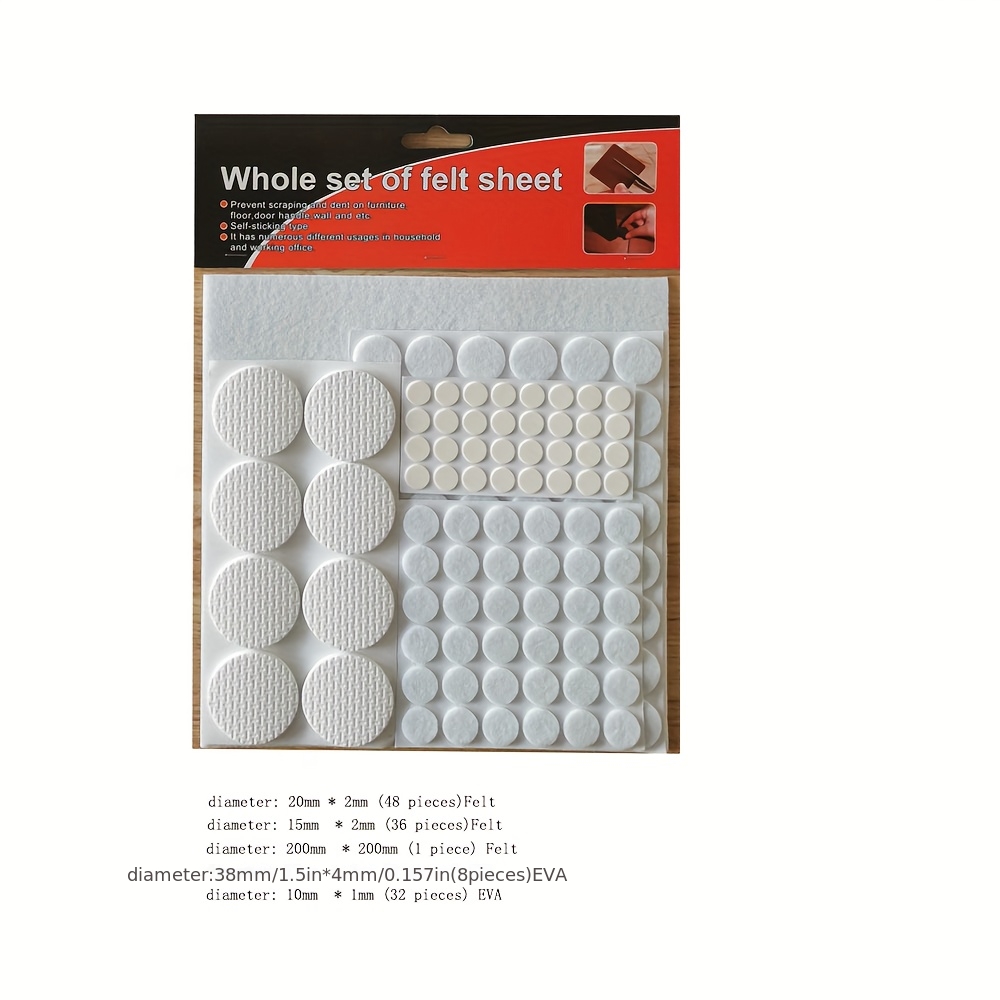125pcs furniture felt pad set- - Furniture Leg Set 评论和价格