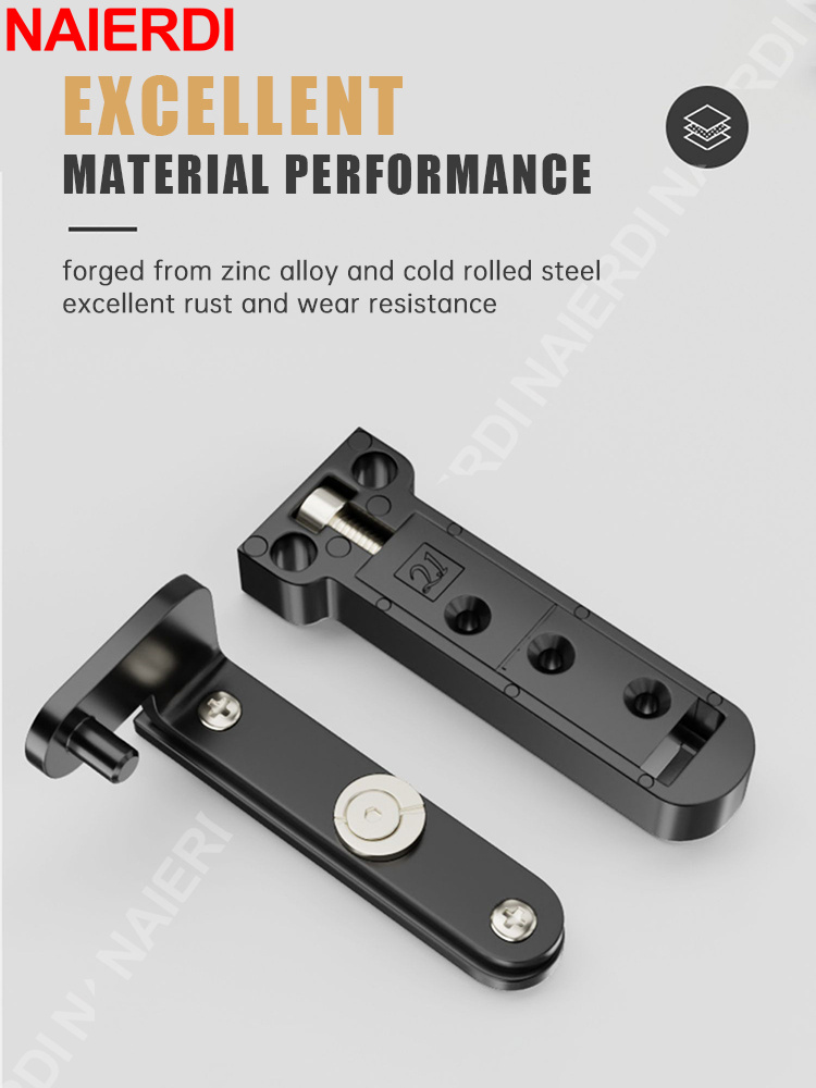 NAIERDI 2 Pieces Hidden Hinges - Zinc Furniture Hardware 评论和价格