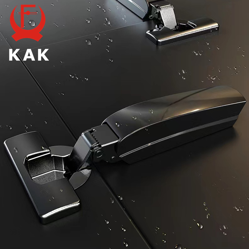 KAK 2PCS Hidden Hydraulic Kitc - Furniture Hardware Black 评论和价格