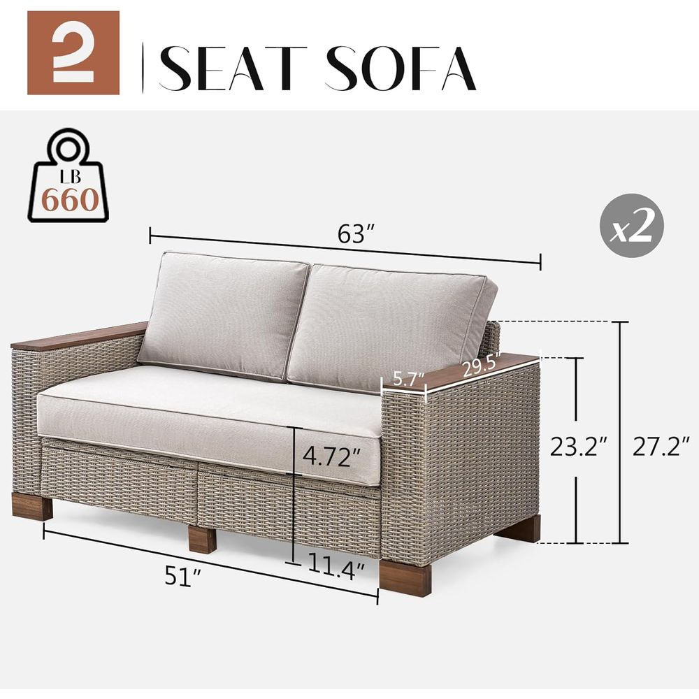 All-Weather Wicker 4-Piece Pat - Furniture Leg Set 评论和价格