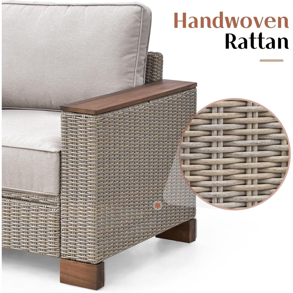 All-Weather Wicker 4-Piece Pat - Furniture Leg Set 评论和价格