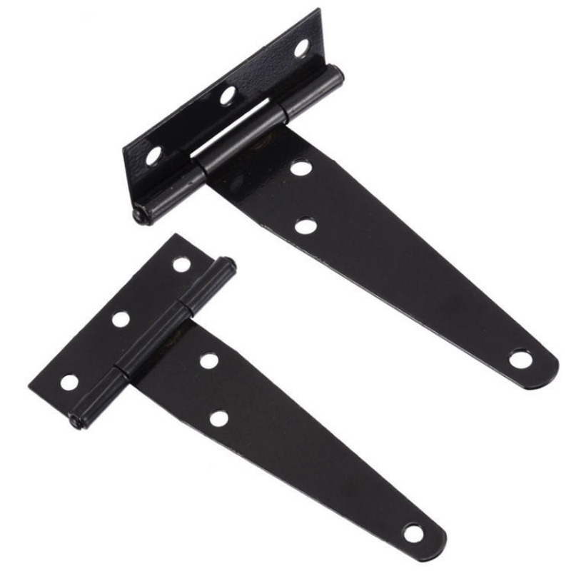 Steel T-shape Hinge Iron Black - Furniture Hardware Black 评论和价格