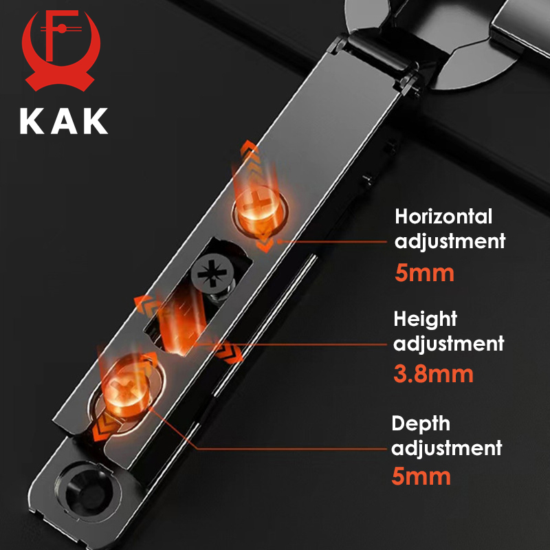 KAK 2PCS Kitchen Cabinet Hinge - Furniture Hardware Black 评论和价格