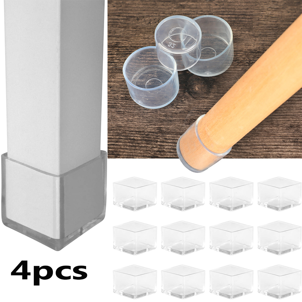 4pcs/set Chair Table Foot Caps - Furniture Leg Set 评论和价格